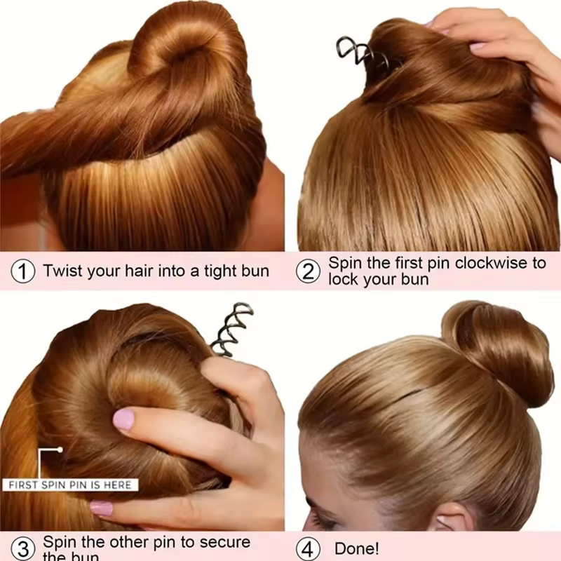 Épingles à cheveux en spirale