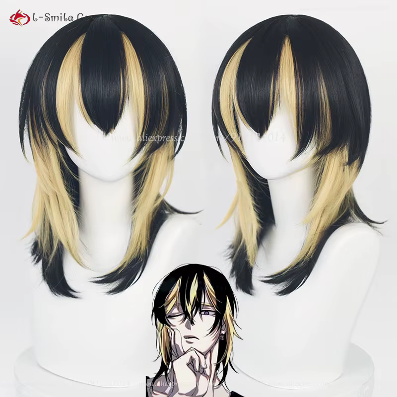Perruque de Cosplay synthétique Rindou Haitani Ran Haitani