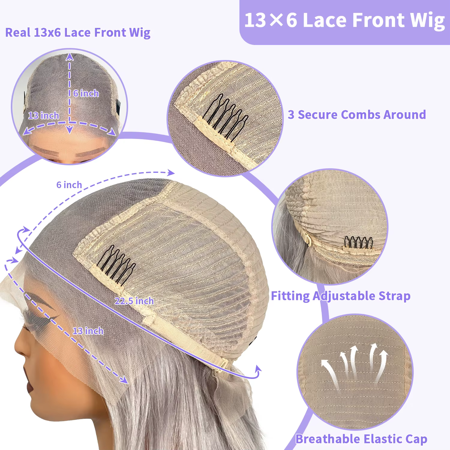 LUX VOGUE 13x4 mise à niveau UHD dentelle perruque désert crépuscule Balayage couleur 100% cheveux humains