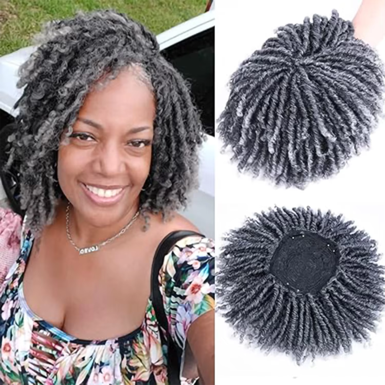 Perruques Dreadlock courtes de 6 pouces