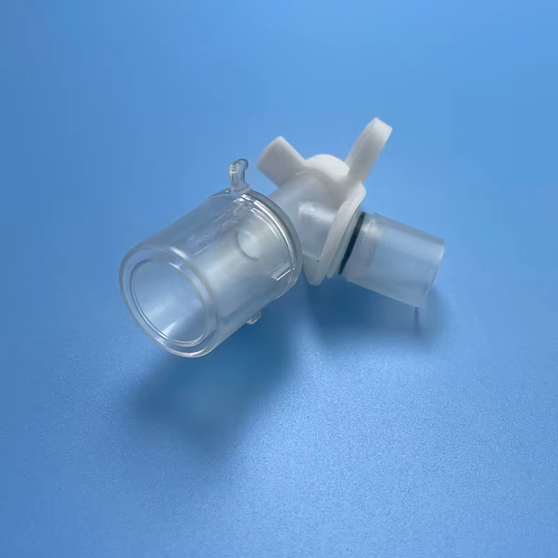 Tube d'extension pour anesthésie, circuit respiratoire jetable pour anesthésie, tube d'extension fileté, joint rotatif en forme de L