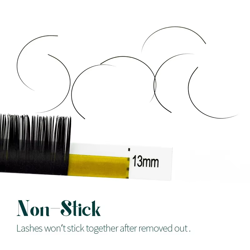 Lash Romance 16 rangées Volume russe Extensions de cils beauté naturel coréen PBT soie vison