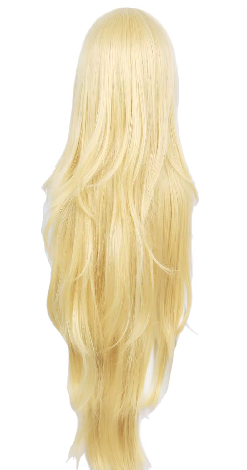 Linfairy – perruque synthétique longue Blonde Rachel