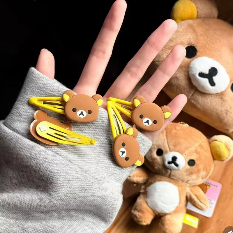 Barrettes Rilakkuma mignonnes pour cheveux