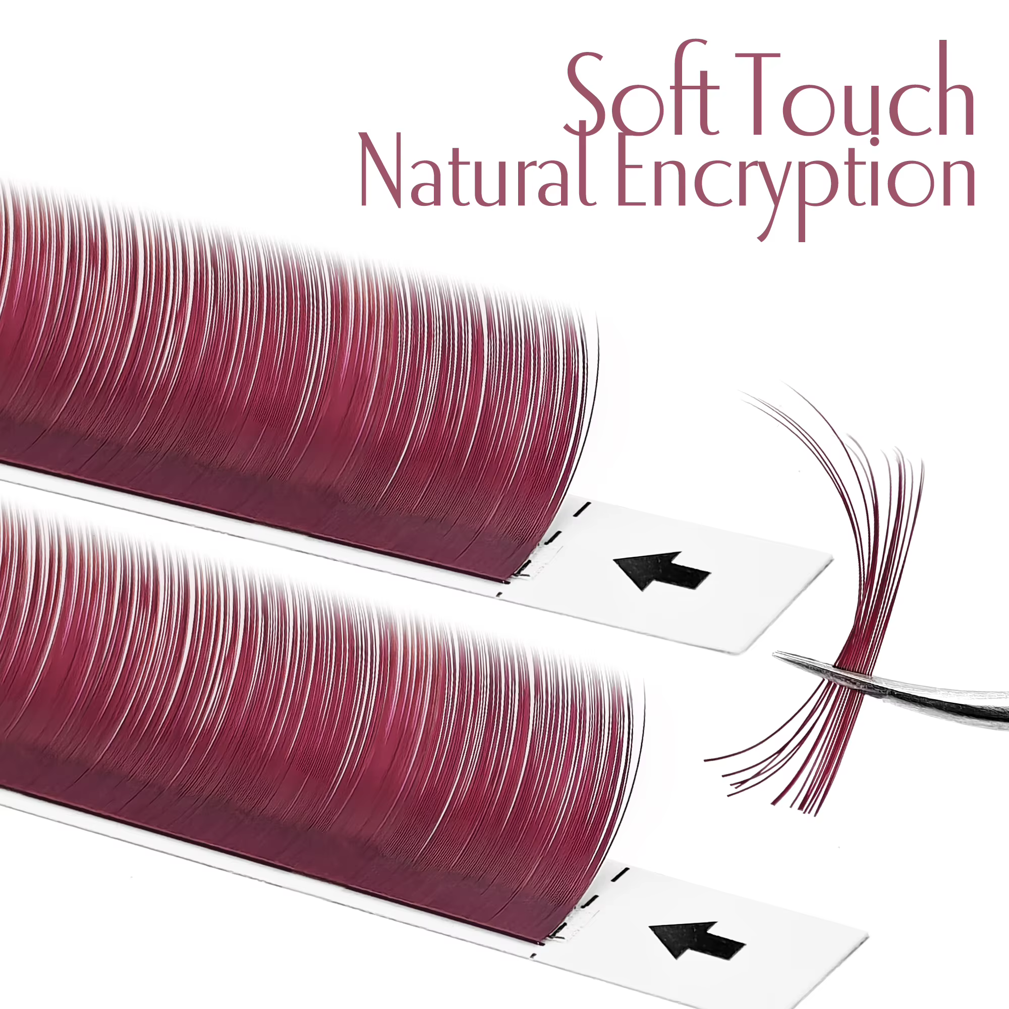Extensions de cils Abonnie Burgundy Matte Volume 8-15mm