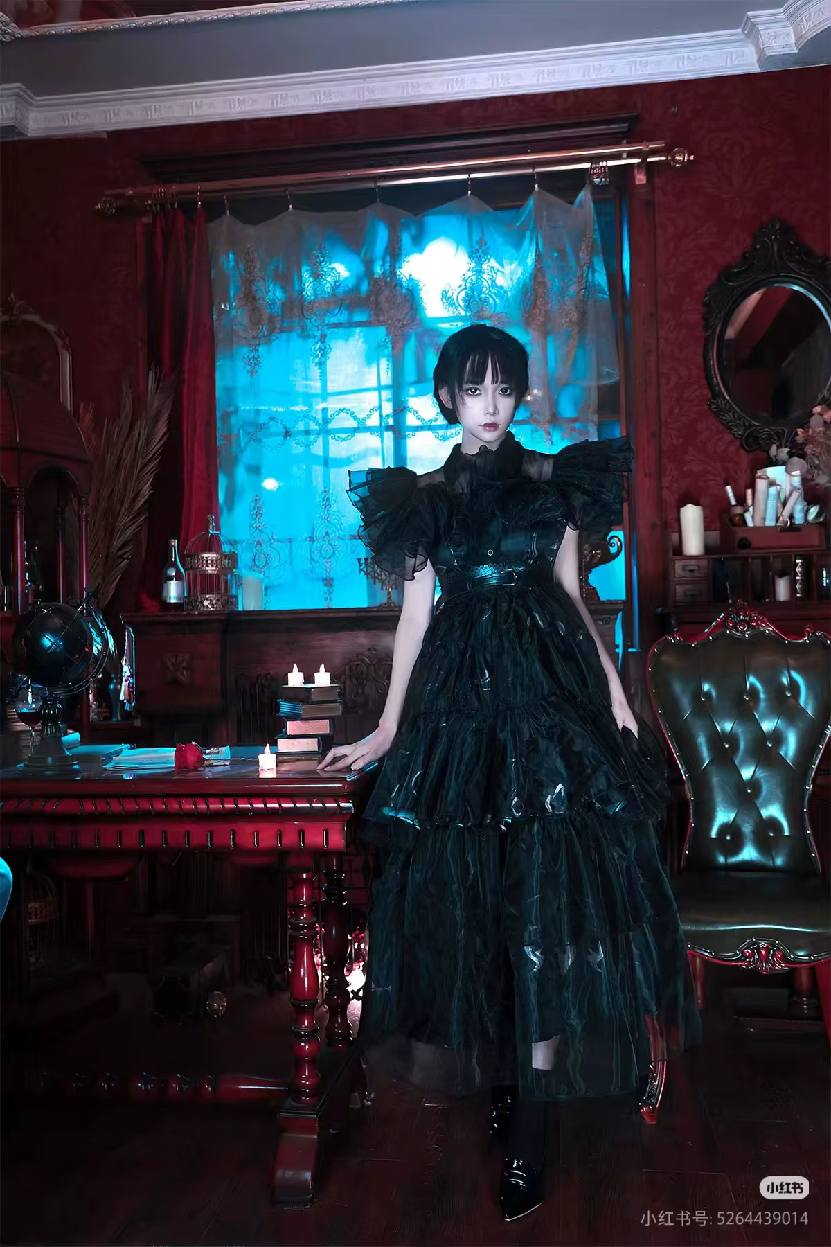 Costume de Cosplay Addams pour Halloween