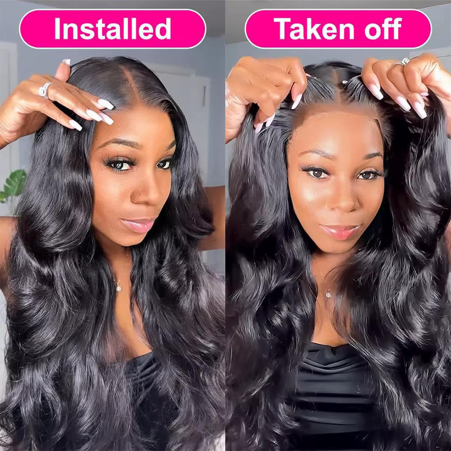 Perruque Lace Closure Wig Body Wave naturelle