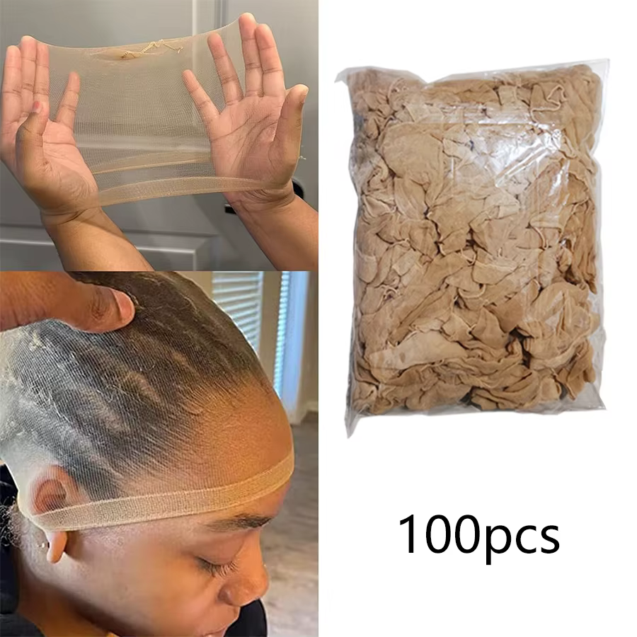 Gros HD perruque casquettes haute qualité Transparent HD filets à cheveux tissage Nylon extensible dentelle avant