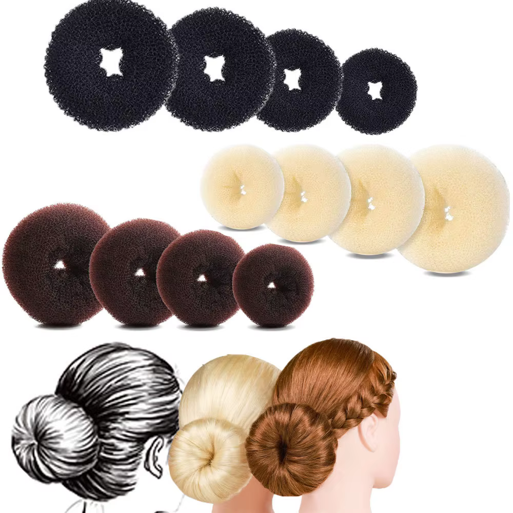 3 pièces chignon beignet mousse magique produits coiffure paresseux cheveux accessoires pour filles femmes dame facile