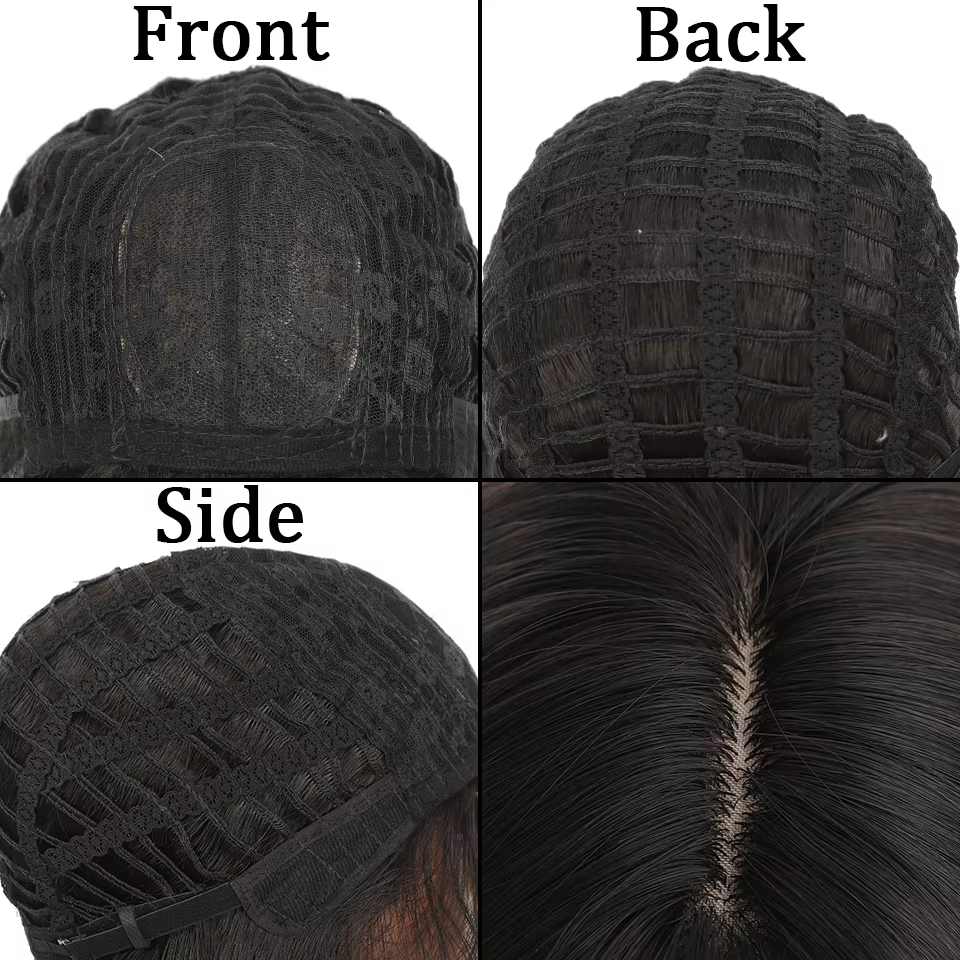 Perruque Anime Noire et Marron pour Femme