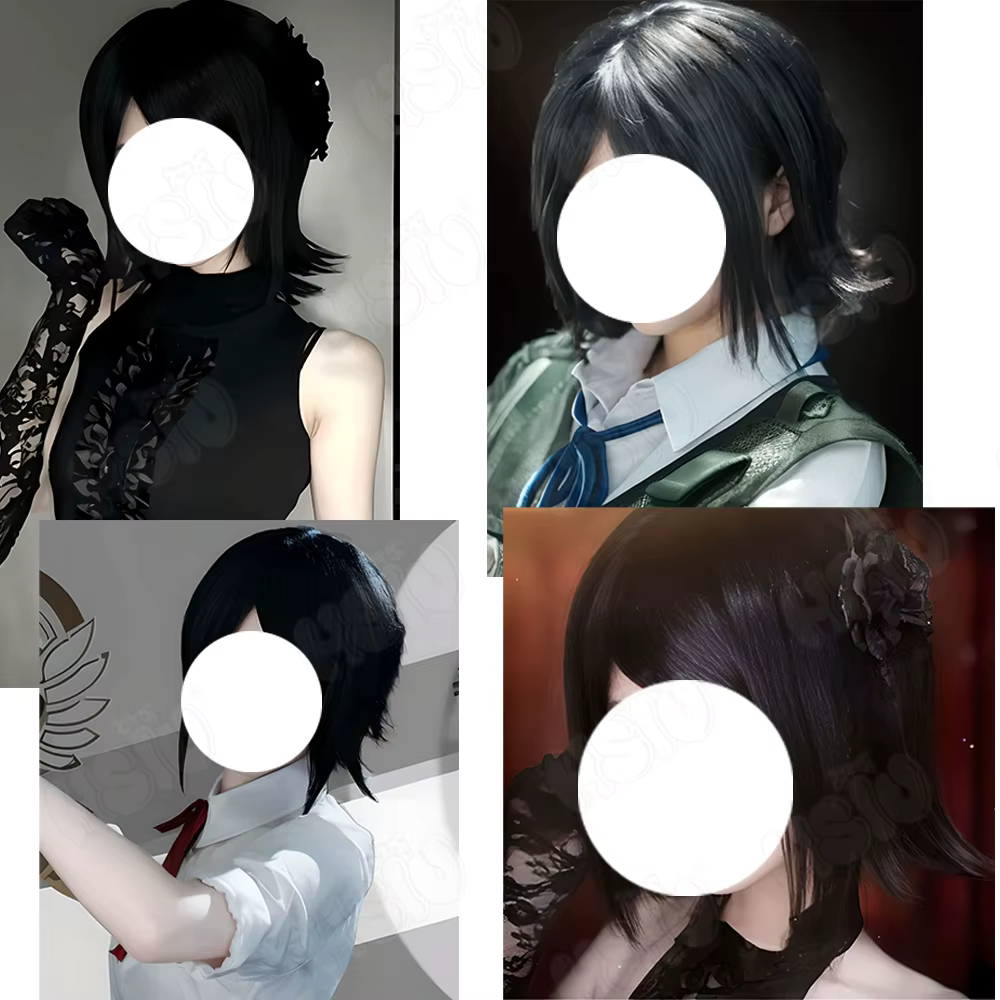 Ikusaba Mukuro Cosplay perruque fibre synthétique