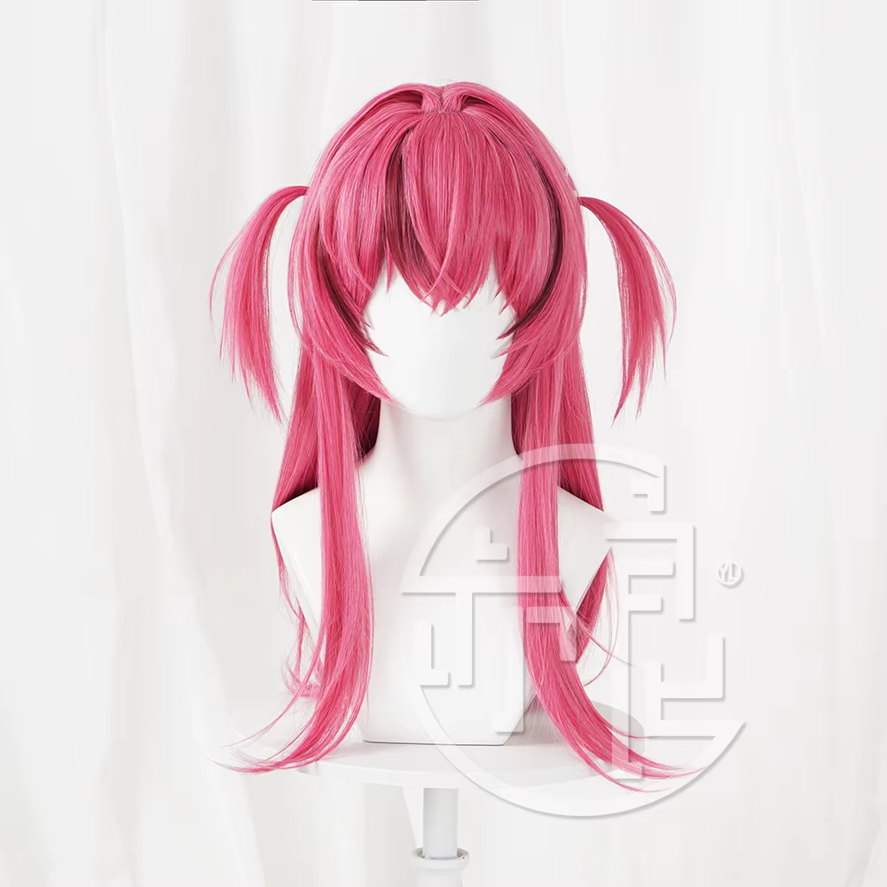 Nikke: déesse de la victoire mât Cosplay perruque romantique femme de chambre mât 60 cm longue ligne droite pastèque cheveux synthétiques résistant à la chaleur