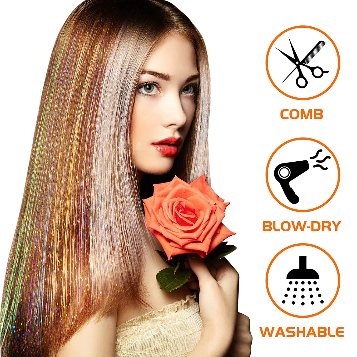 Extensions de cheveux Tinsel pour femmes et filles