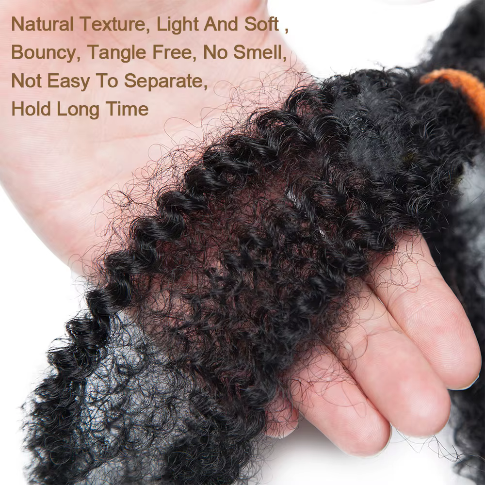 Afro crépus cheveux pré étiré