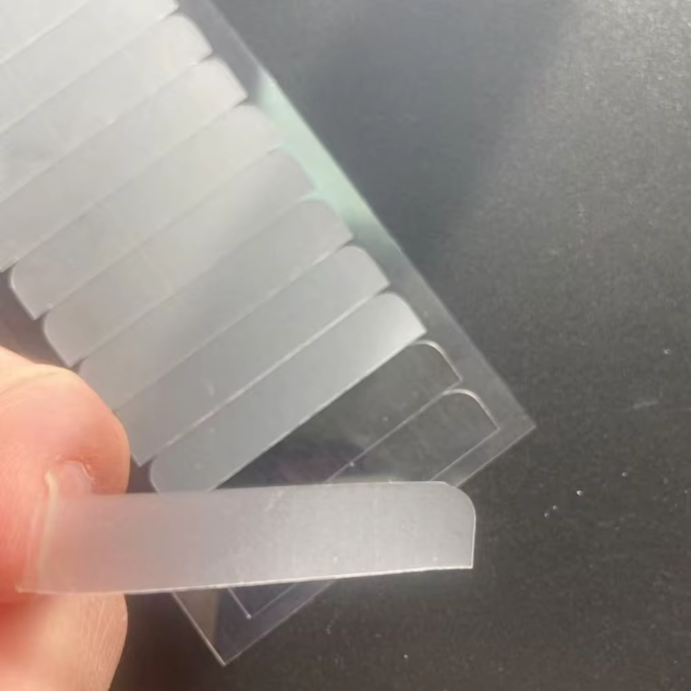 5 feuilles de 60 languettes de ruban adhésif simple face 4cm*0.8cm pour extensions de cheveux et perruques en dentelle