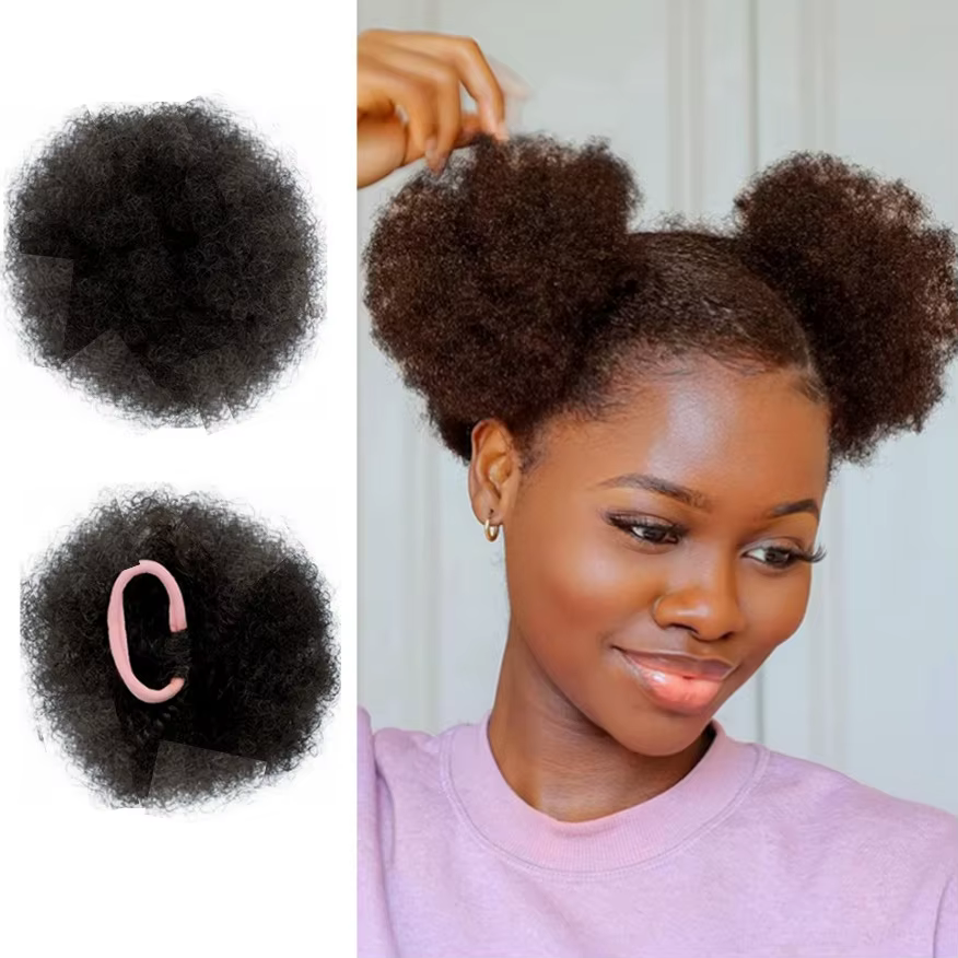 Accessoires pour cheveux queue de cheval pour enfants africains