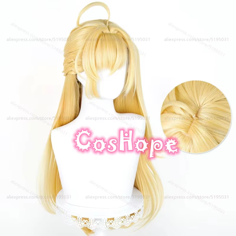 ZZZ Cissia – perruque de cosplay avec queue de cheval