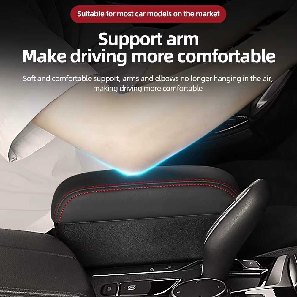 Organisateur de stockage d'espace de Console centrale de voiture réglable en hauteur avec plateau relevable Support de coude accoudoir pour SUV berline