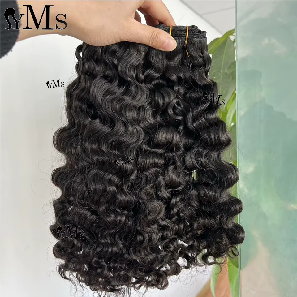Extensions de cheveux humains bouclés indiens YMSHAIR