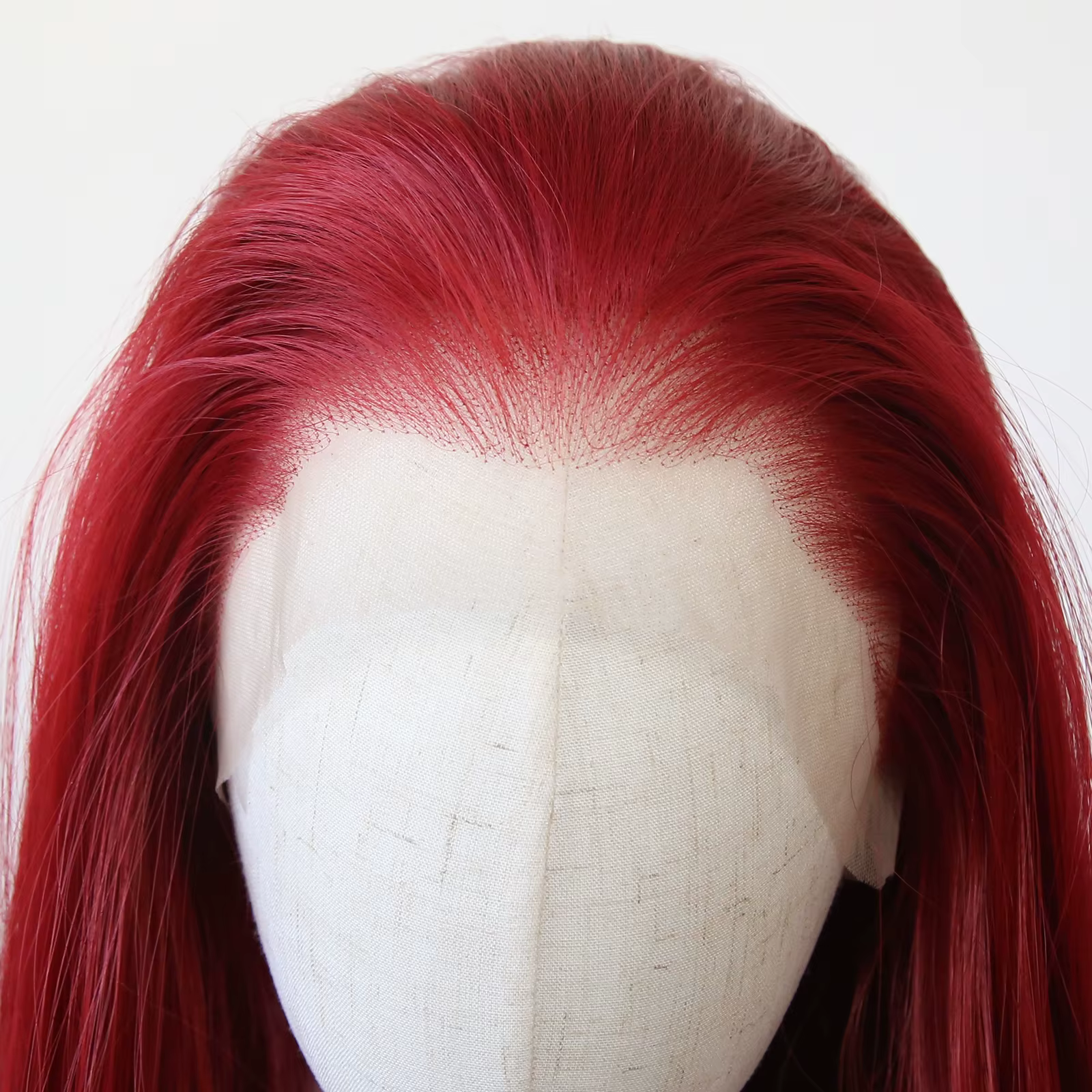Perruque Lace Front Wig synthétique rouge 13x4