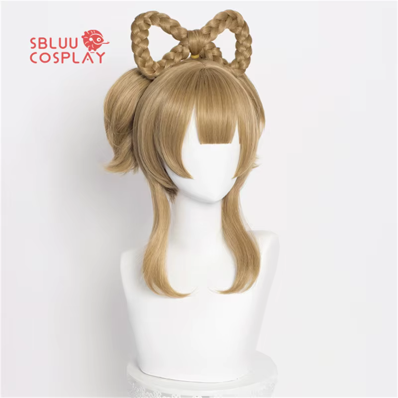 SBluuCosplay-Perruque Cosplay Yaoyao Genshin Impact, Perruque Cosplay