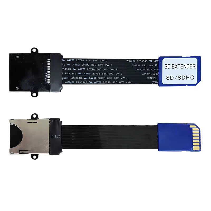 GDEMU Kit de montage de carte SD à distance de couleur claire avec câble d'extension pour adaptateur d'extension SEGA Dreamcast-options blanches et noires Ava