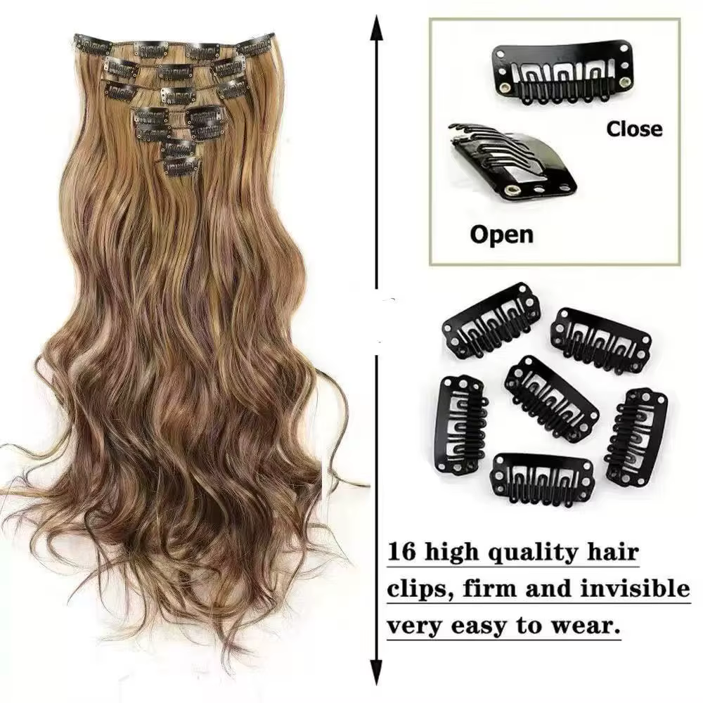 Extensions capillaires synthétiques à clips
