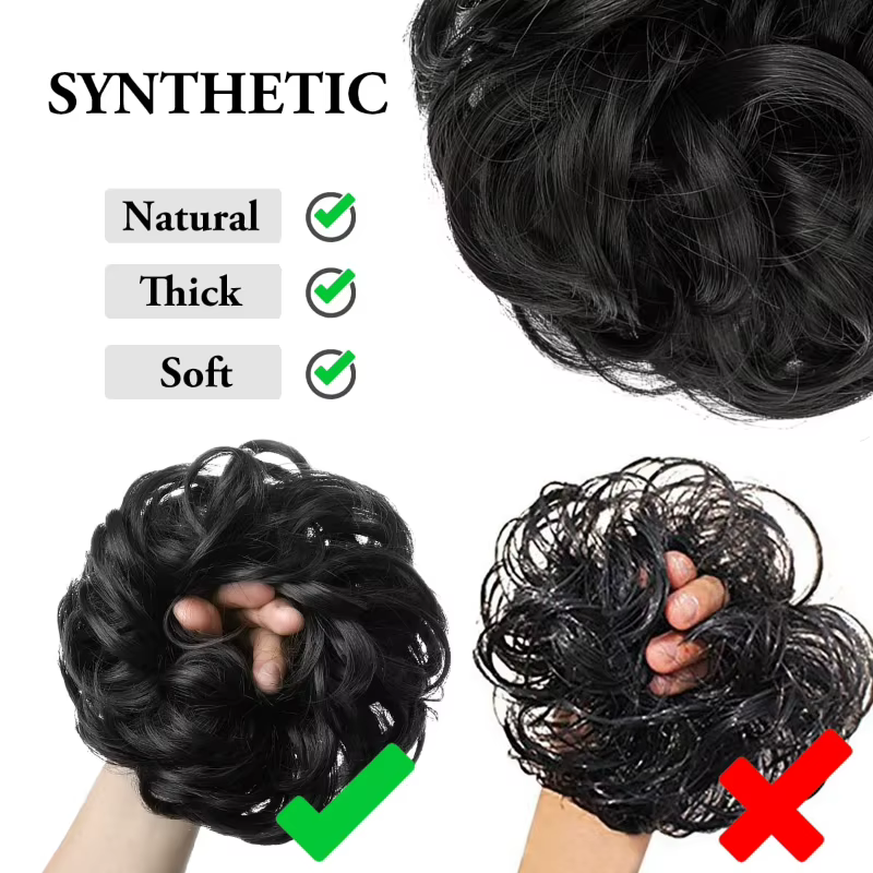 Extension capillaire synthétique bouclée et moelleuse
