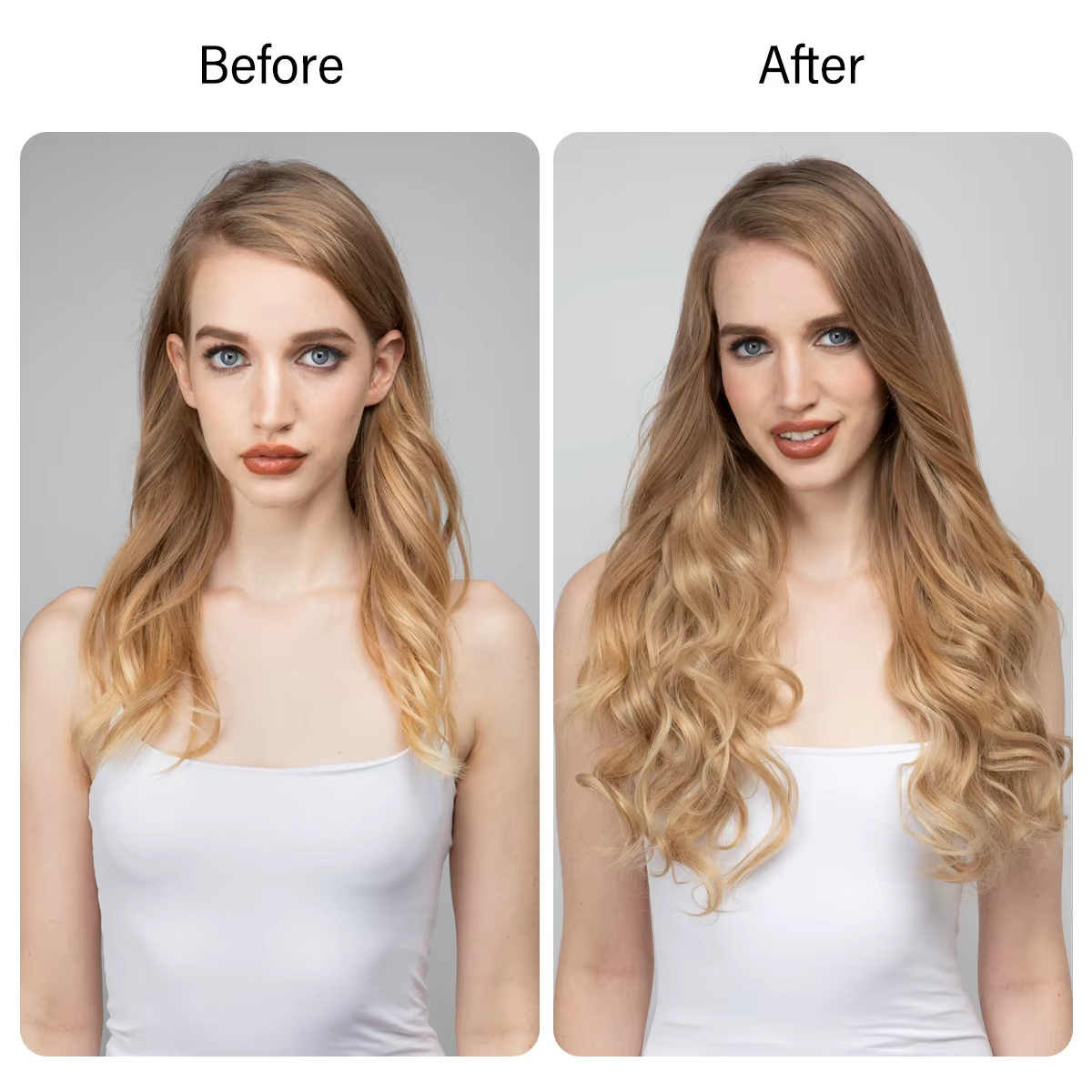 Extension capillaire synthétique sans Clips