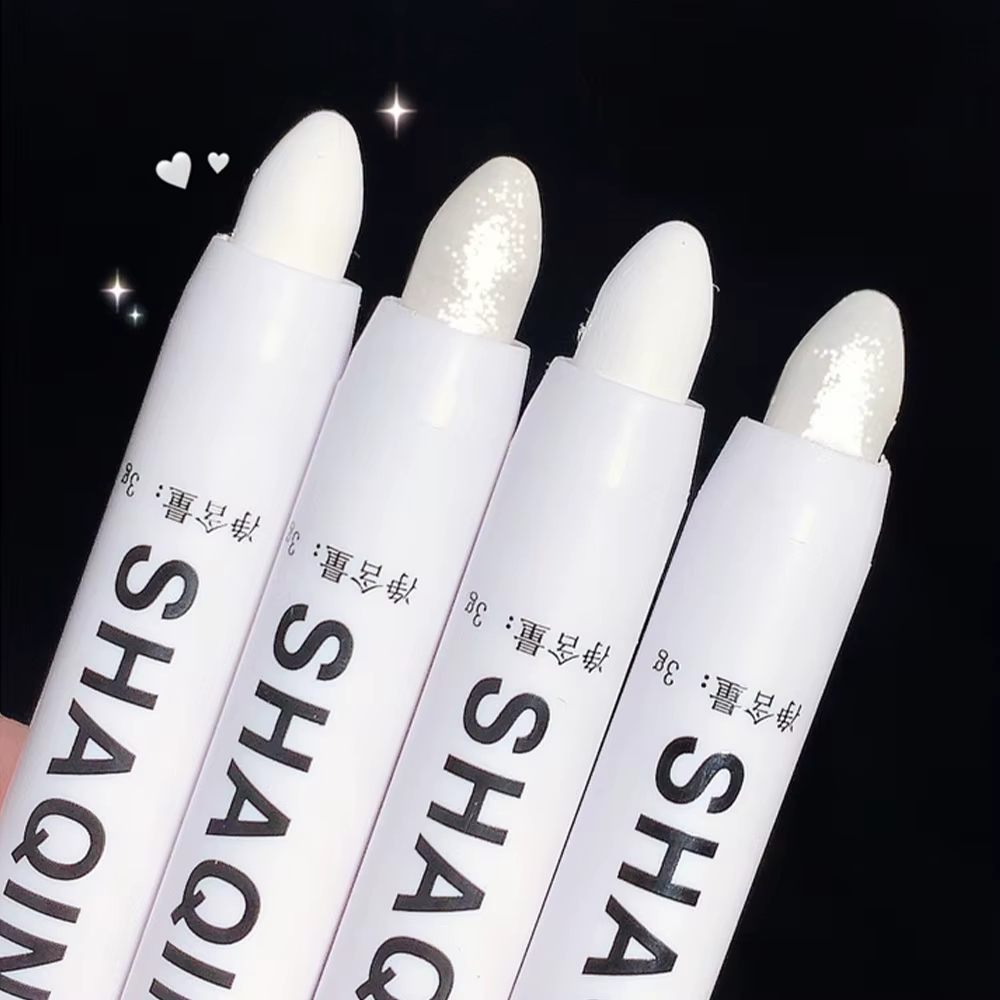 Stylo surligneur argenté scintillant, anciers de fard à barrage, eye-liner blanc, 256