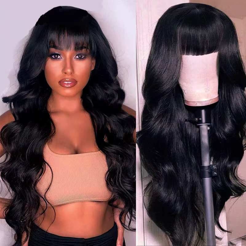 Qi THES-Cheveux longs bouclés pour femmes européennes et américaines