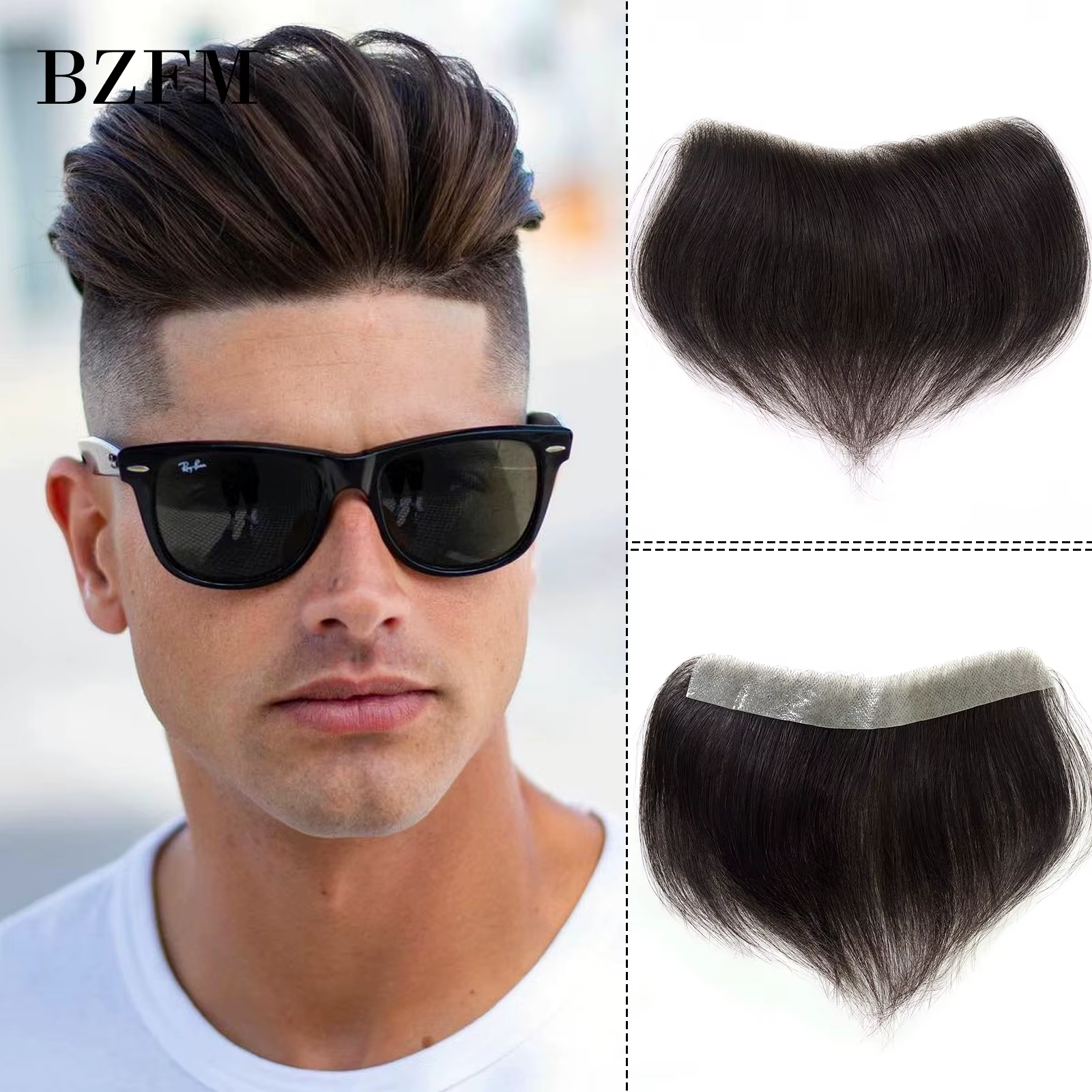 Perruque Frontale 100% Naturelle pour Homme