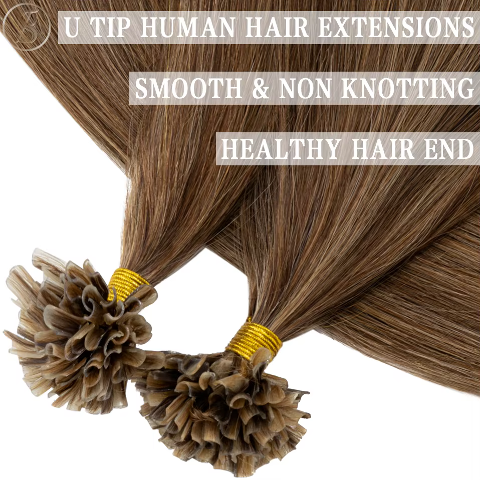 U Tip Extensions de Cheveux Humains