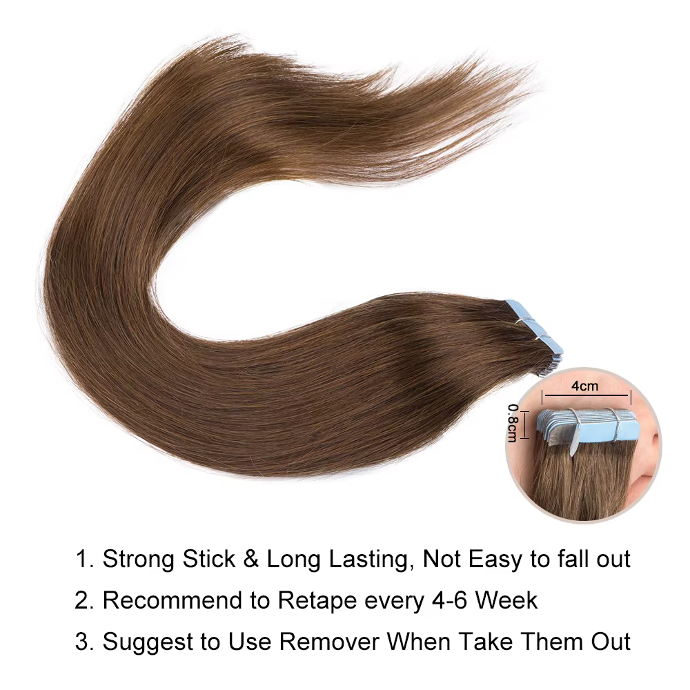 Bande dans l'extension de cheveux