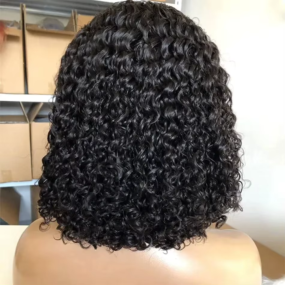 Perruques en cheveux humains bouclés crépus 16A