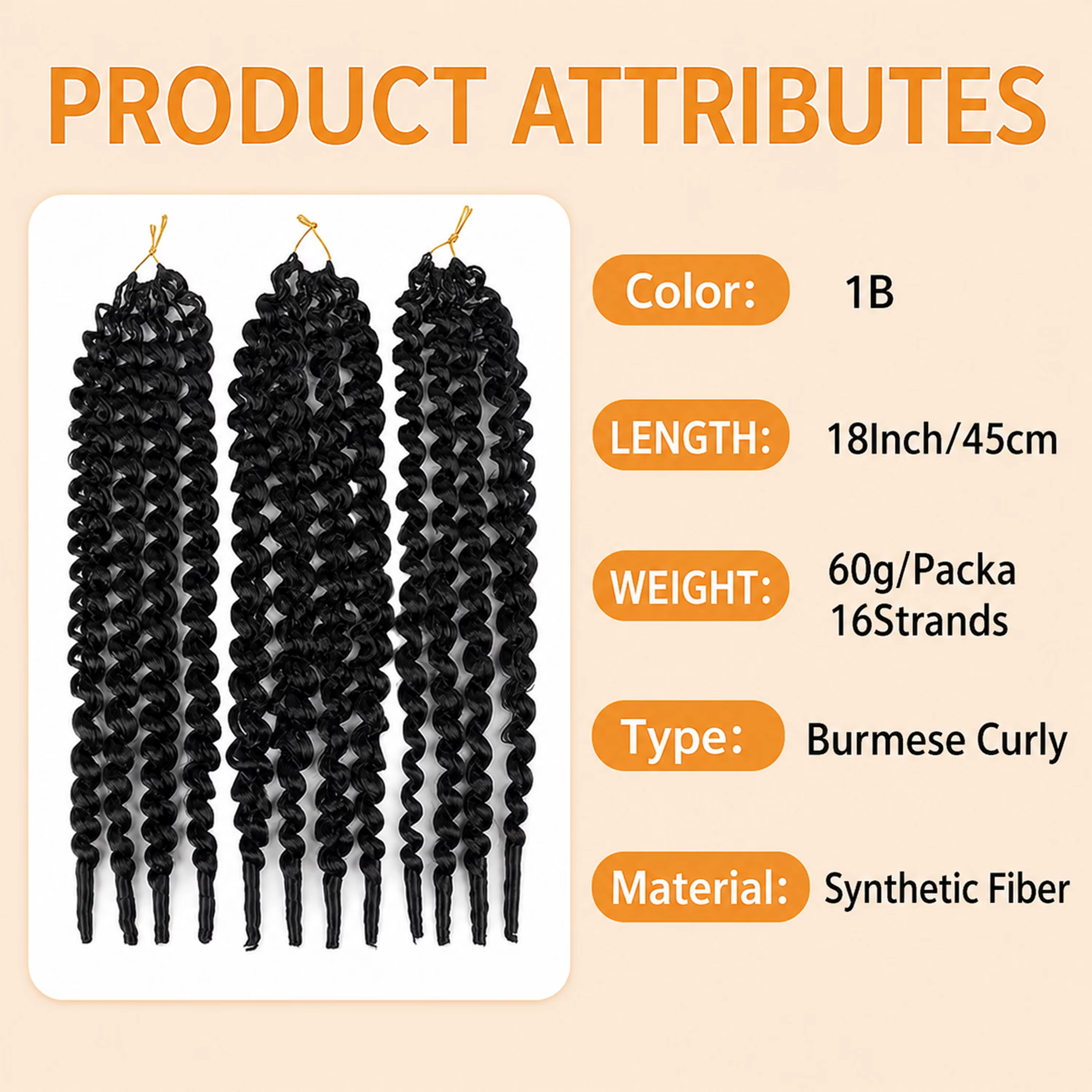 Extensions de cheveux en plumes africaines pour femmes, tresses bouclées birmanes au crochet, boucles en spirale, fibres synthétiques tressées lâches