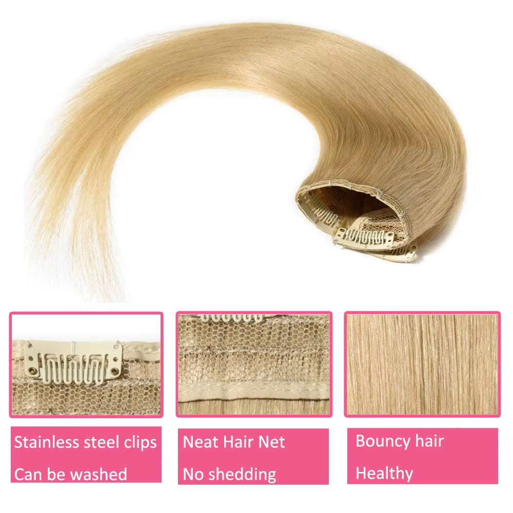 Extensions de cheveux naturels à clipser