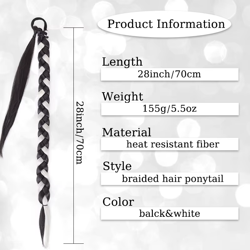 Extensions de cheveux tressés synthétiques