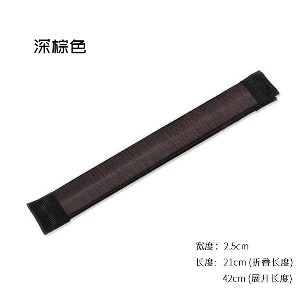 Tresse française outils de coiffure bricolage fabricant de chignon magique accessoires de tresse de cheveux torsion éponge beignet chignon fabricant coiffure marron