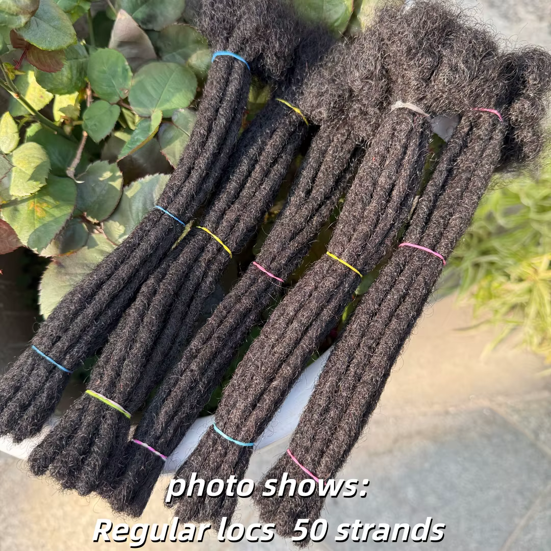 Extensions de dreadlocks Nabi Regular Locs en cheveux humains naturels