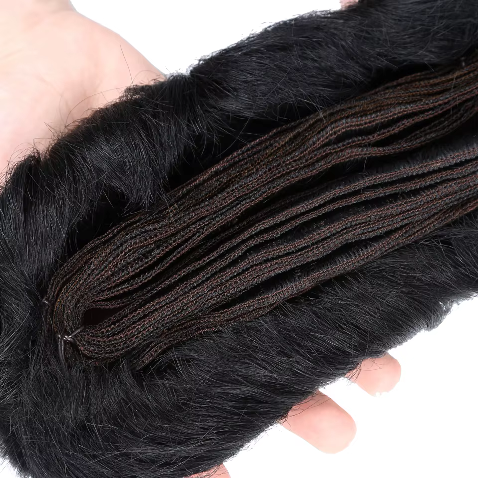 Bundles de cheveux humains naturels avec fermeture