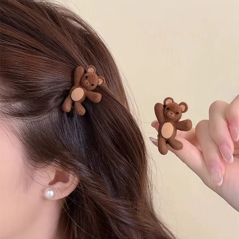Pinces à cheveux en velours pour femmes