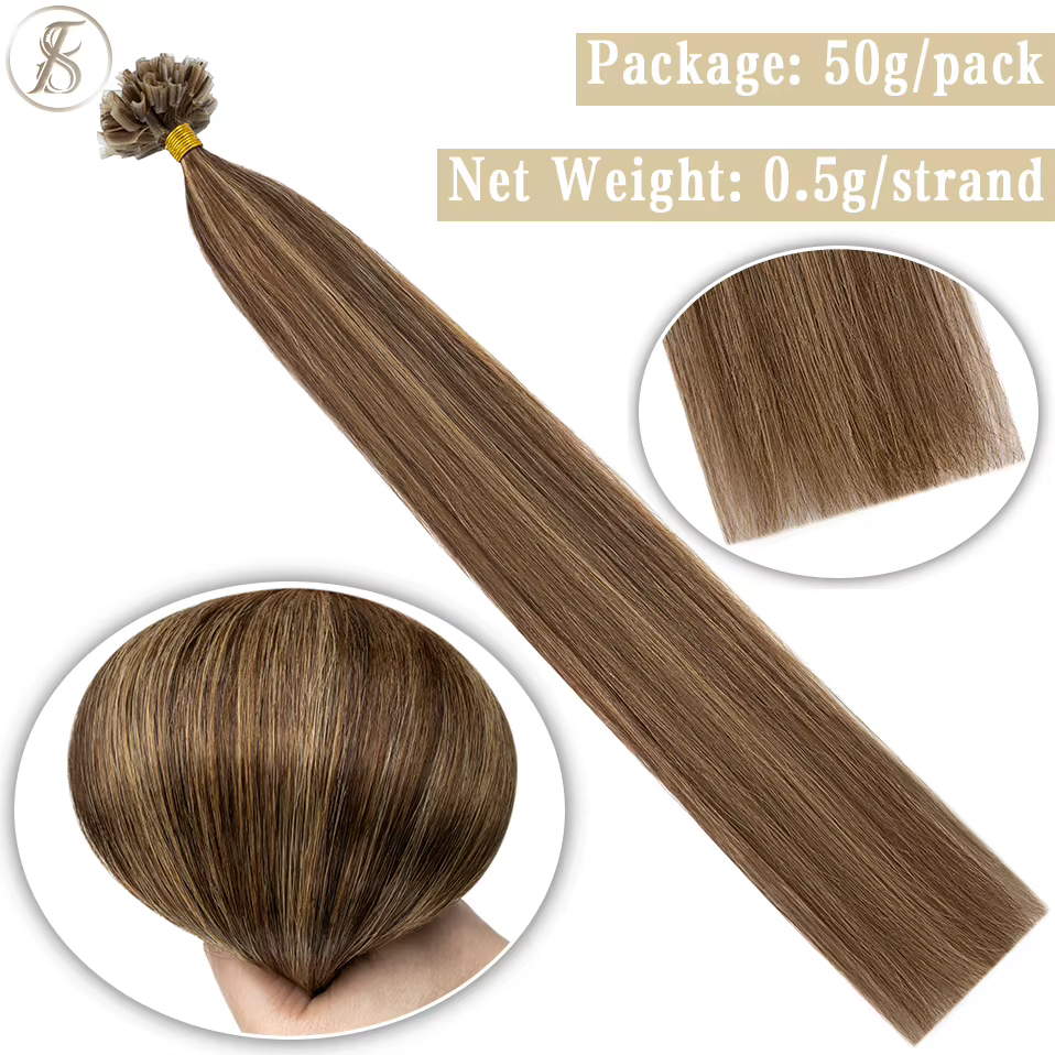 U Tip Extensions de Cheveux Humains