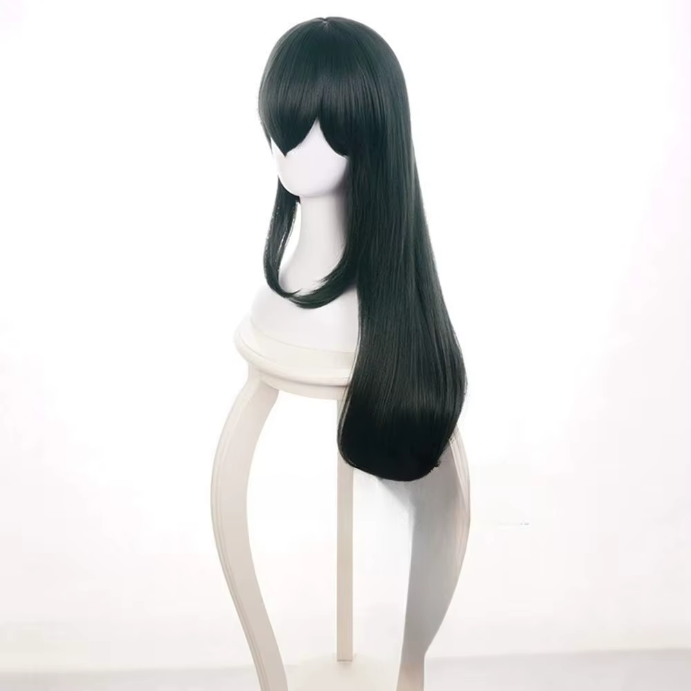 Perruque vert foncé My Boku No Hero Academia Tsuyu Asui pour cosplay