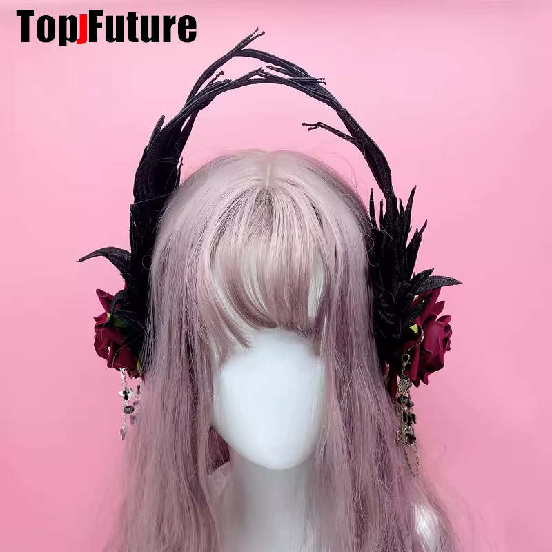 Pince à Cheveux Brodée en Plumes d'Ange