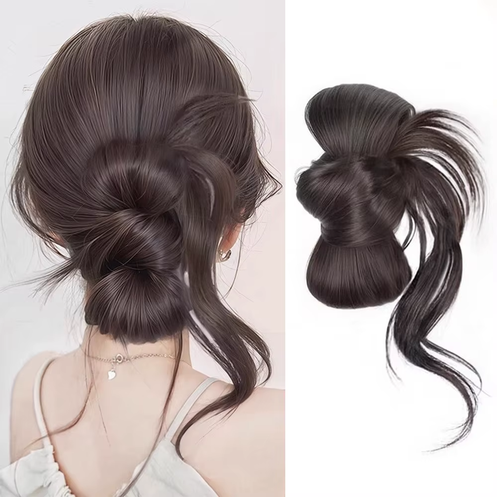Extensions de cheveux synthétiques à clipser sur le côté