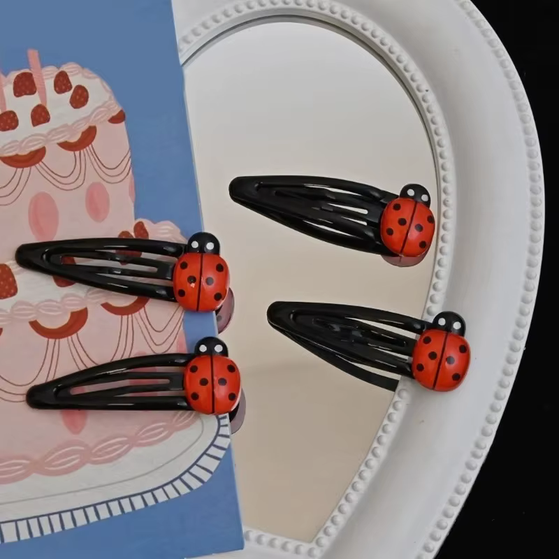 Pince à cheveux coccinelle en forme d'animal