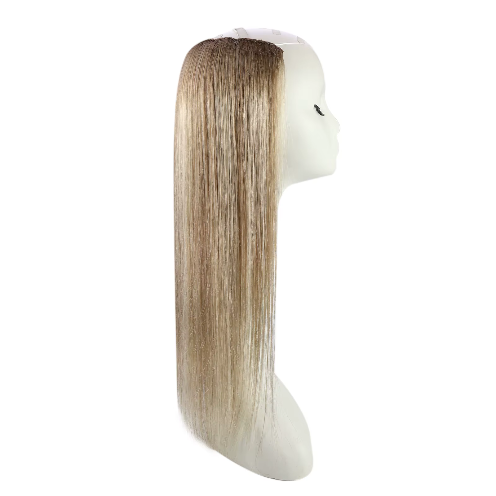 Ugeat Wire-Extensions de Cheveux Humains, Noir Naturel, Vrais Cheveux de Ligne de Poisson, Trame de Cheveux Invisible avec Clips, 12-20 ", 1 Pc, Nouveau