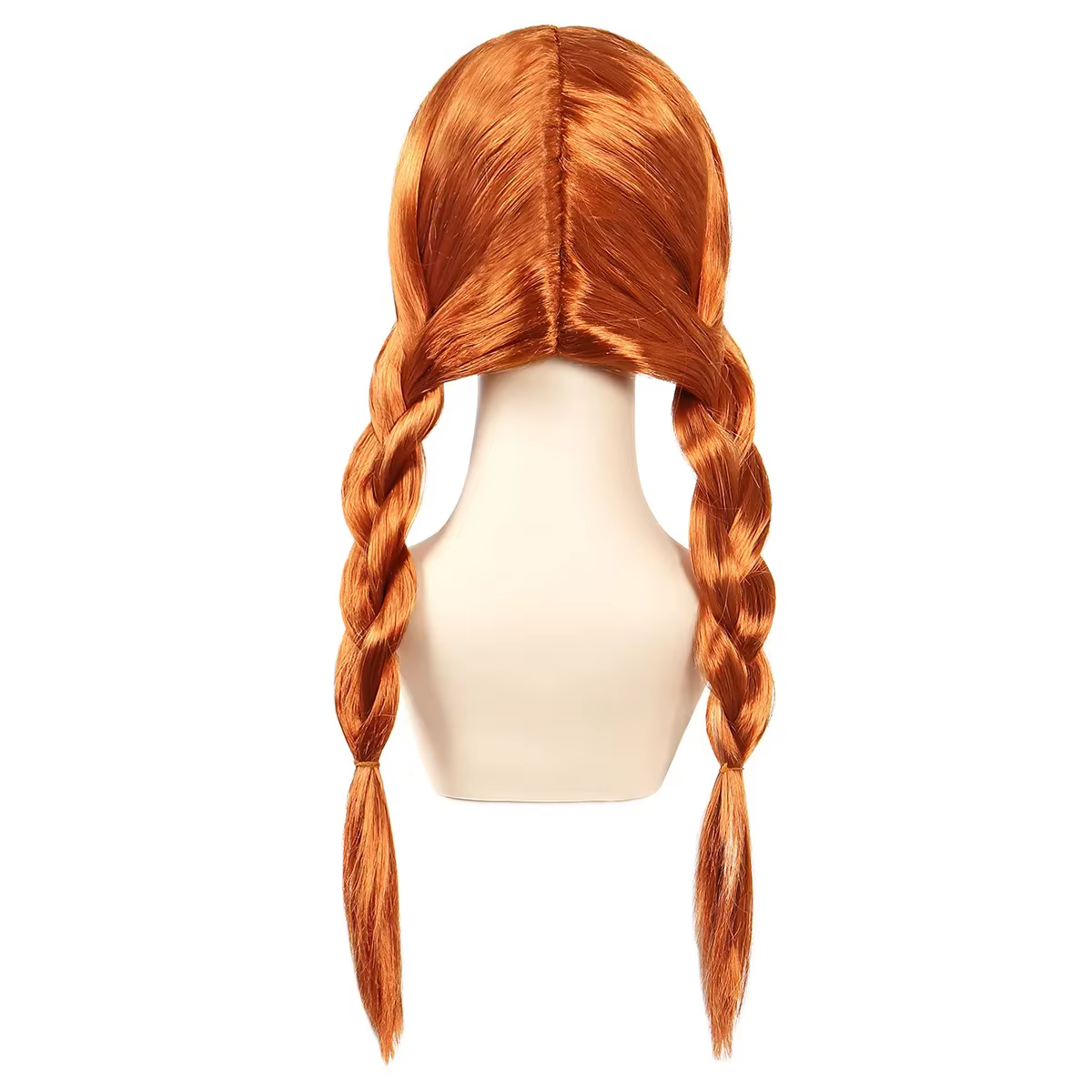 Anna Cosplay perruque princesse tressé longue marron ondulé résistant à la chaleur cheveux synthétiques Anime Elsa habiller Cosplay Halloween fête perruques