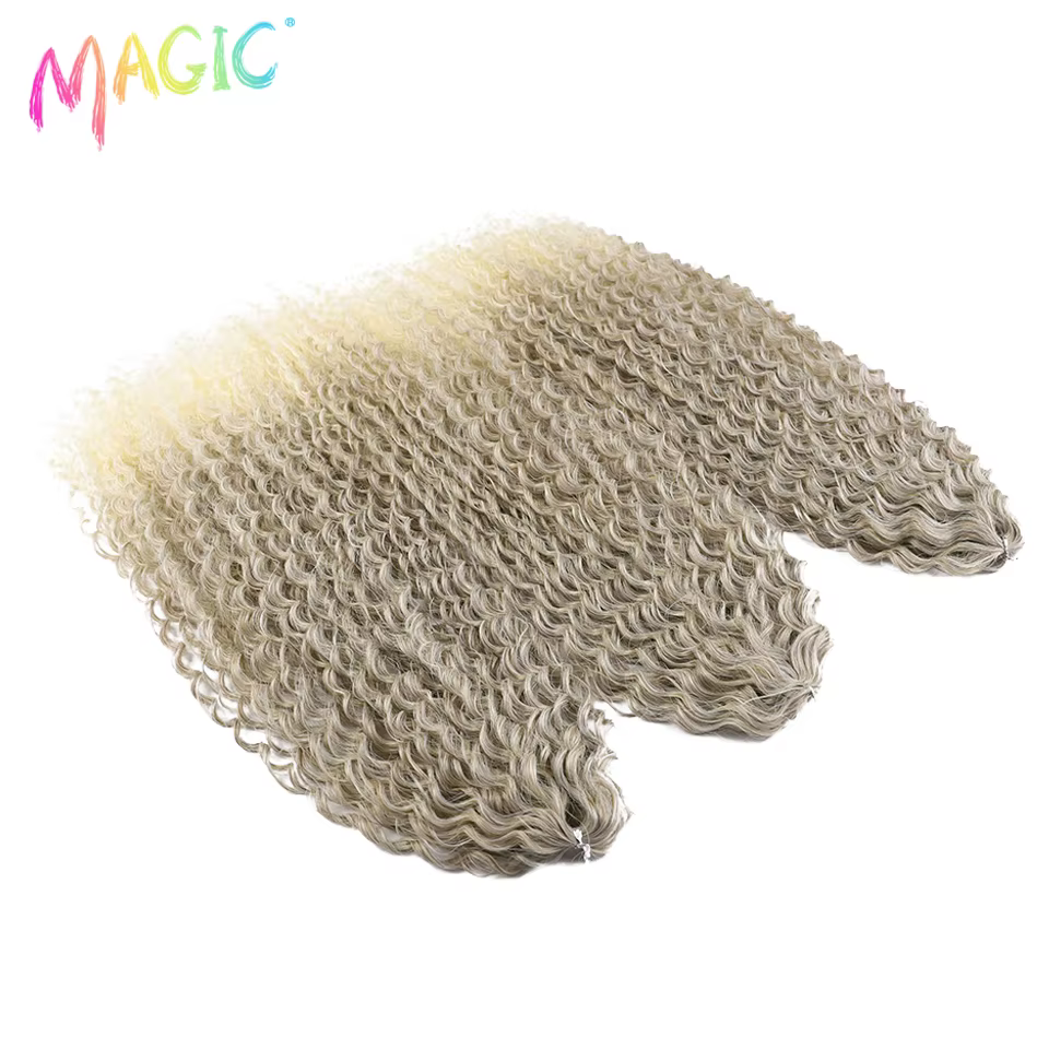Extensions de cheveux magiques 30 pouces Afro crépus bouclés